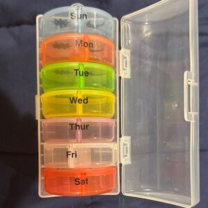 Weekly Pill Organizer with Clear Case
5 organizers for $6